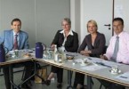 From left: Dr Lothar Krimmel (Managing Director, Bioscientia), Daniela Zimmermann (Managing Director, European Hospital), Meike Lerner (Journalist, European Hospital), Andreas Kirchner (Director for hospital accounts, Bioscientia)